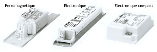 Ballasts ferromagnétique, électronique et électronique compact